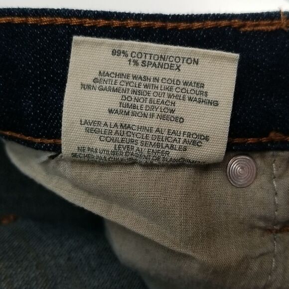 BlueNotes Jeans Women's Size 29x32 Low Rise Boot Cut Dark Blue 5 Pocket Paris - Picture 9 of 10